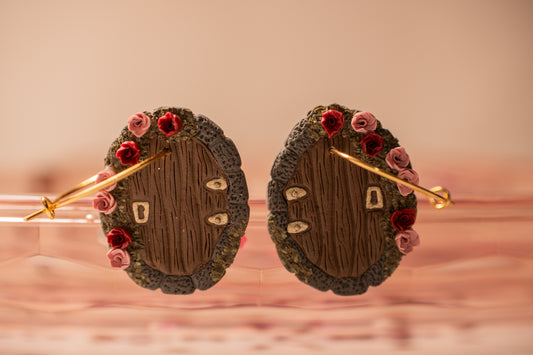 Floral Fantasy Hobbit Door Earrings