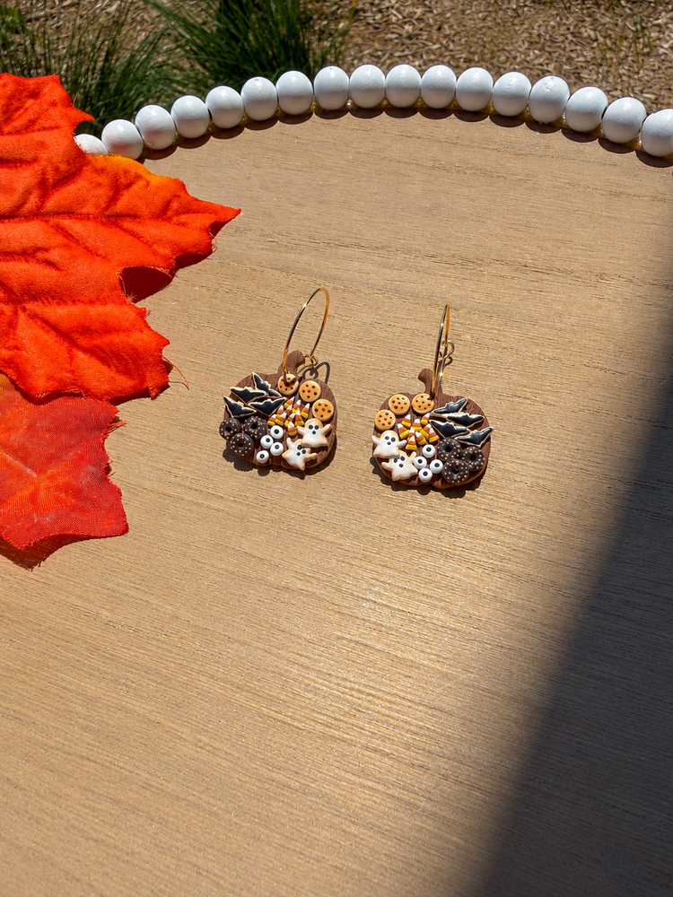 CharBooterie Board Halloween Food Earrings