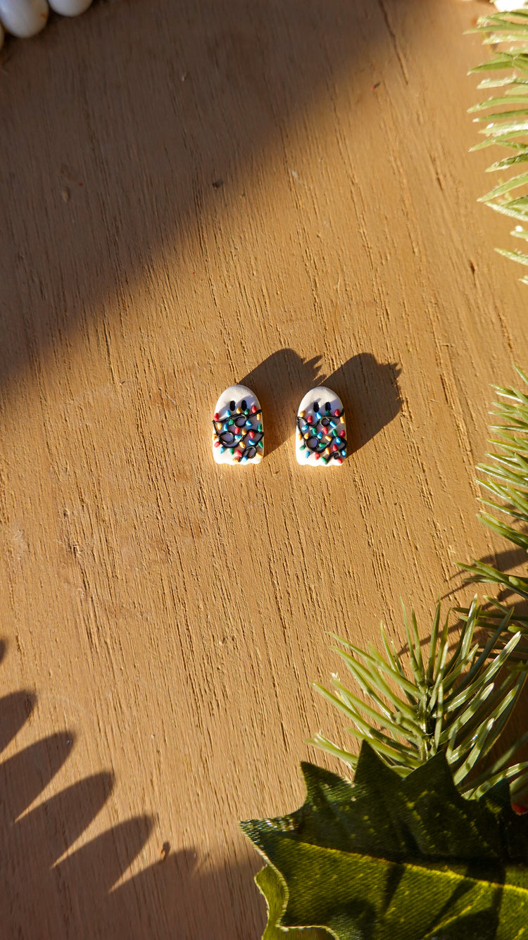 Merry & Bright Ghost Stud Earrings