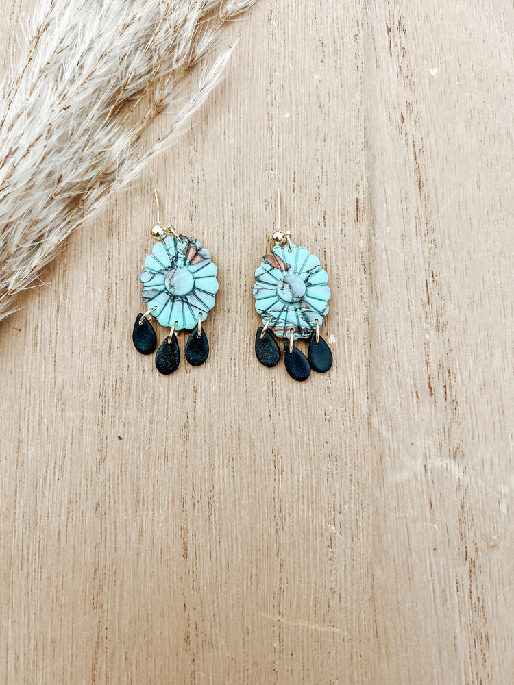 Turquoise Rain Dangles