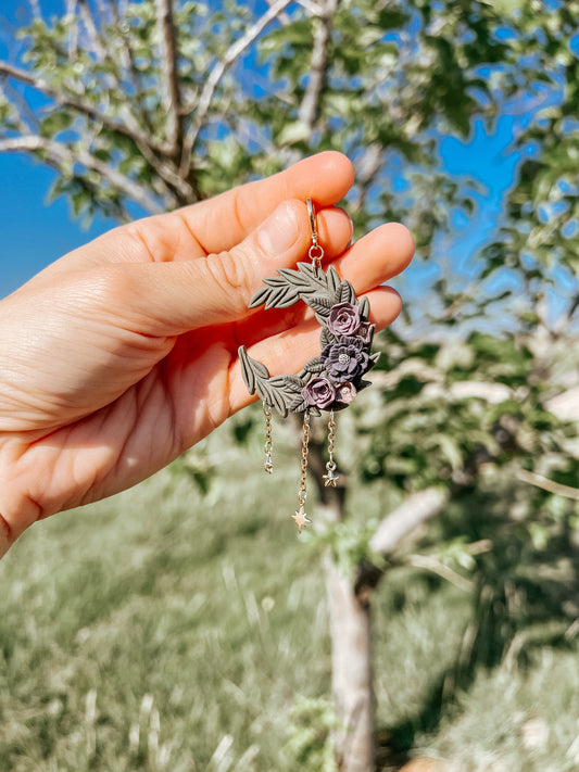 Mystic Moon Dangle Earrings