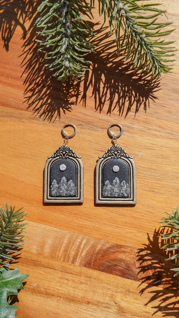 Nightfall Over Mountain Peaks