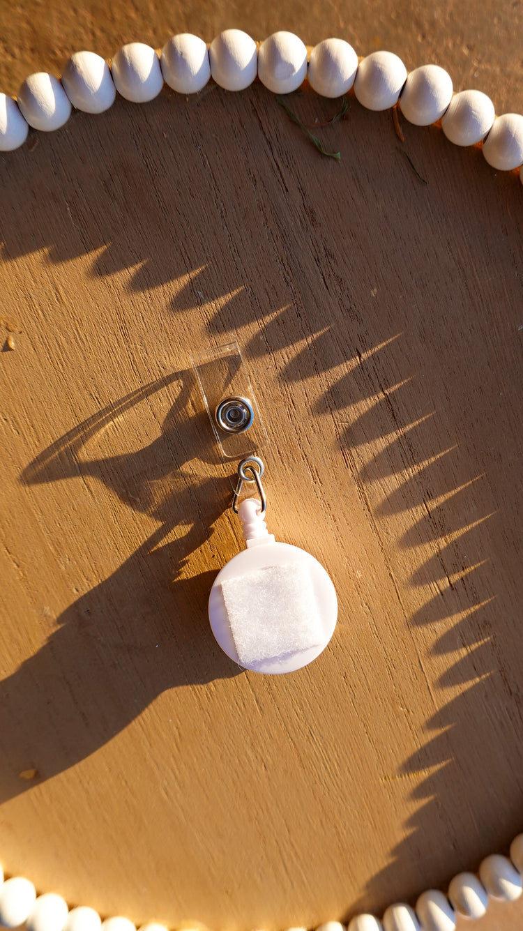 Interchangeable Clay Badge Reel Toppers