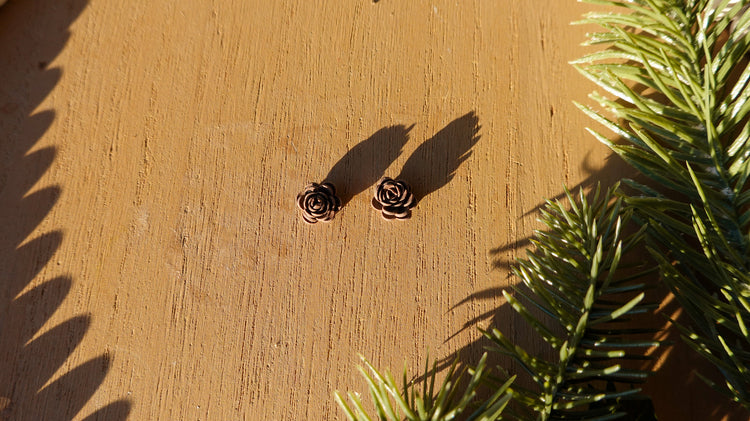Winter Pinecone Stud Earrings