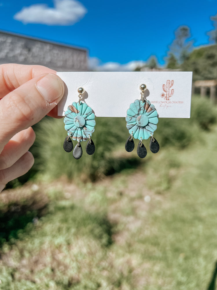 Turquoise Rain Dangles