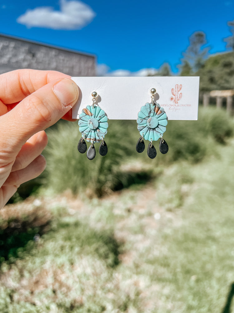 Turquoise Rain Dangles