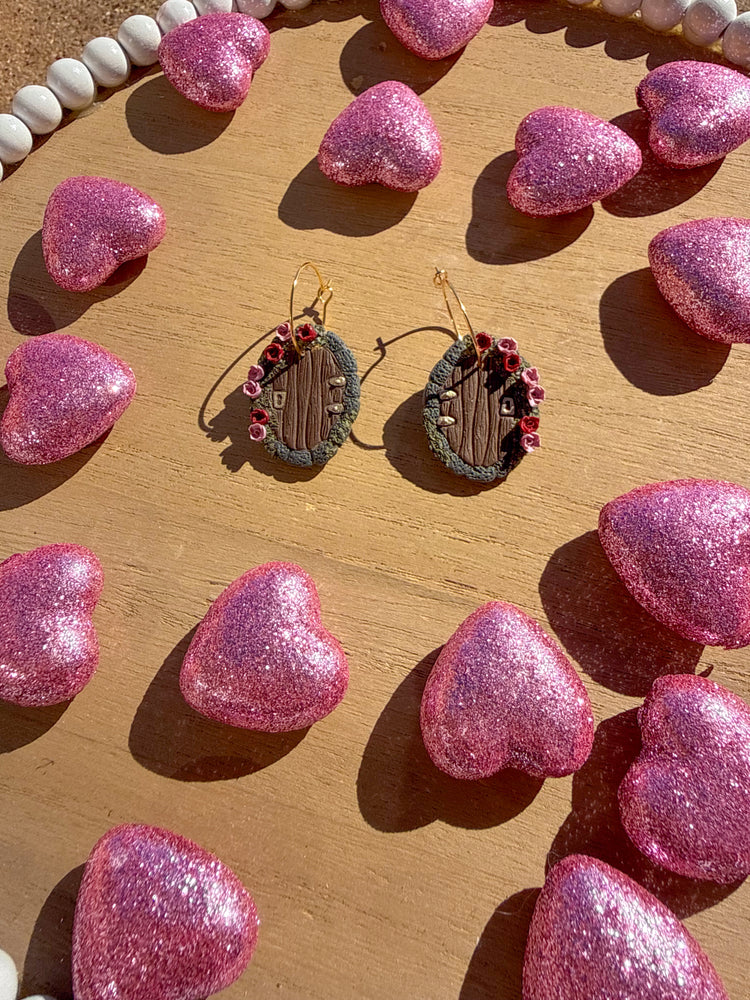 Floral Fantasy Hobbit Door Earrings
