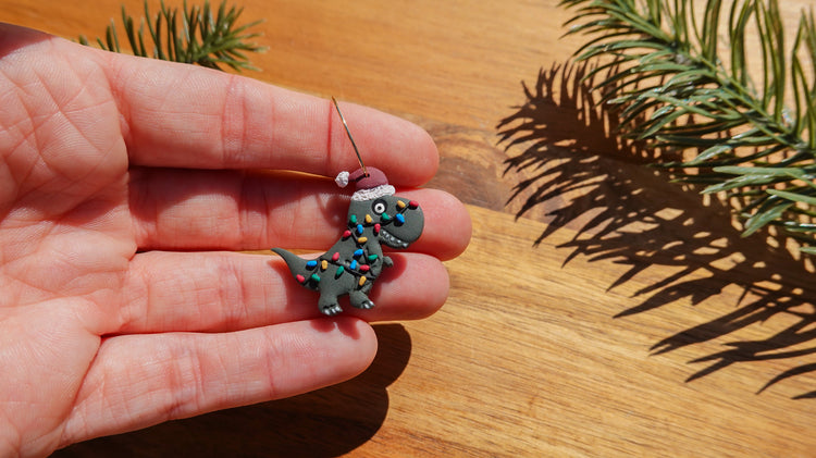 Christmasasaurus Dangle Earrings