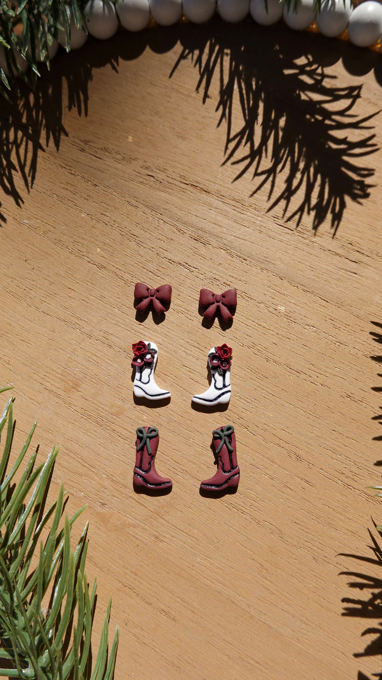 Boots & Bows Earrings