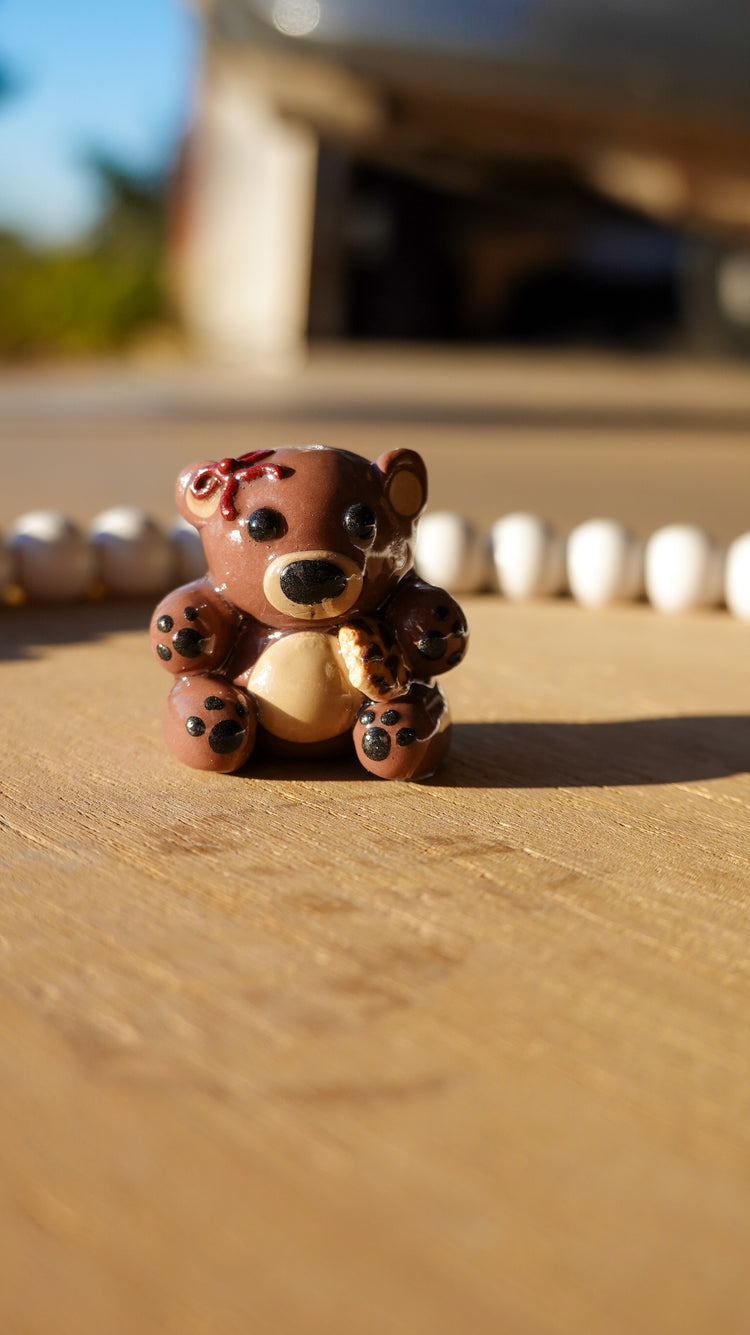 Cozy Cookie Cub Clay Figurine