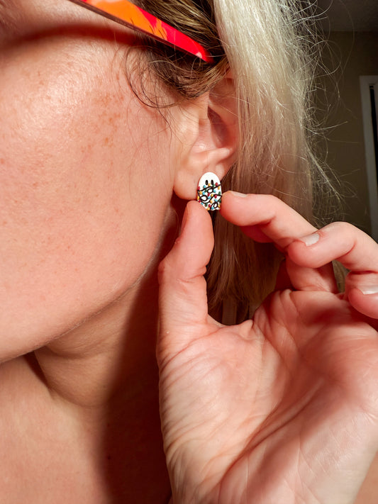 Merry & Bright Ghost Stud Earrings