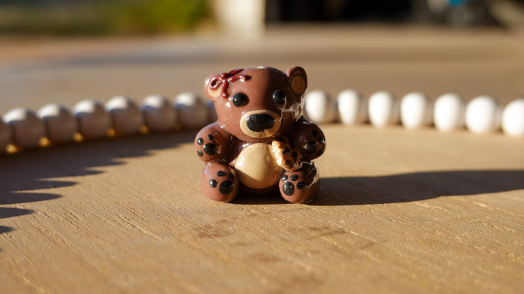 Cozy Cookie Cub Clay Figurine
