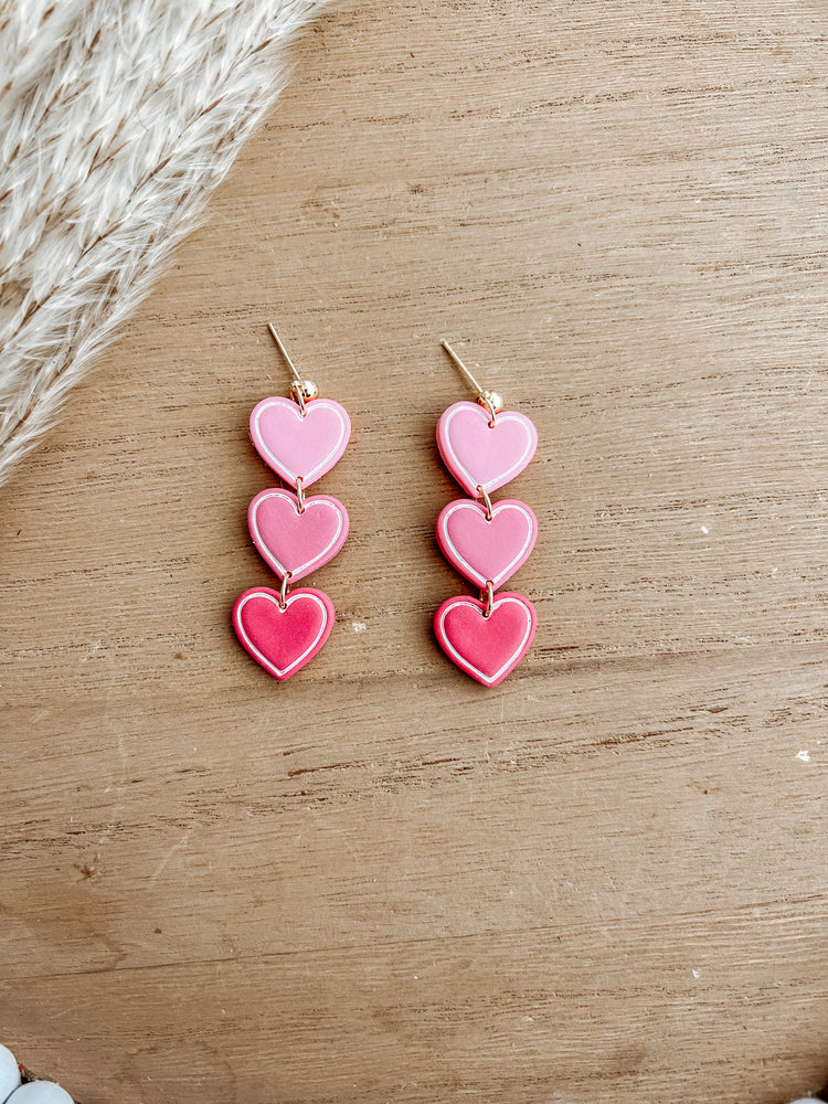 Tier Heart Dangle Earrings OG