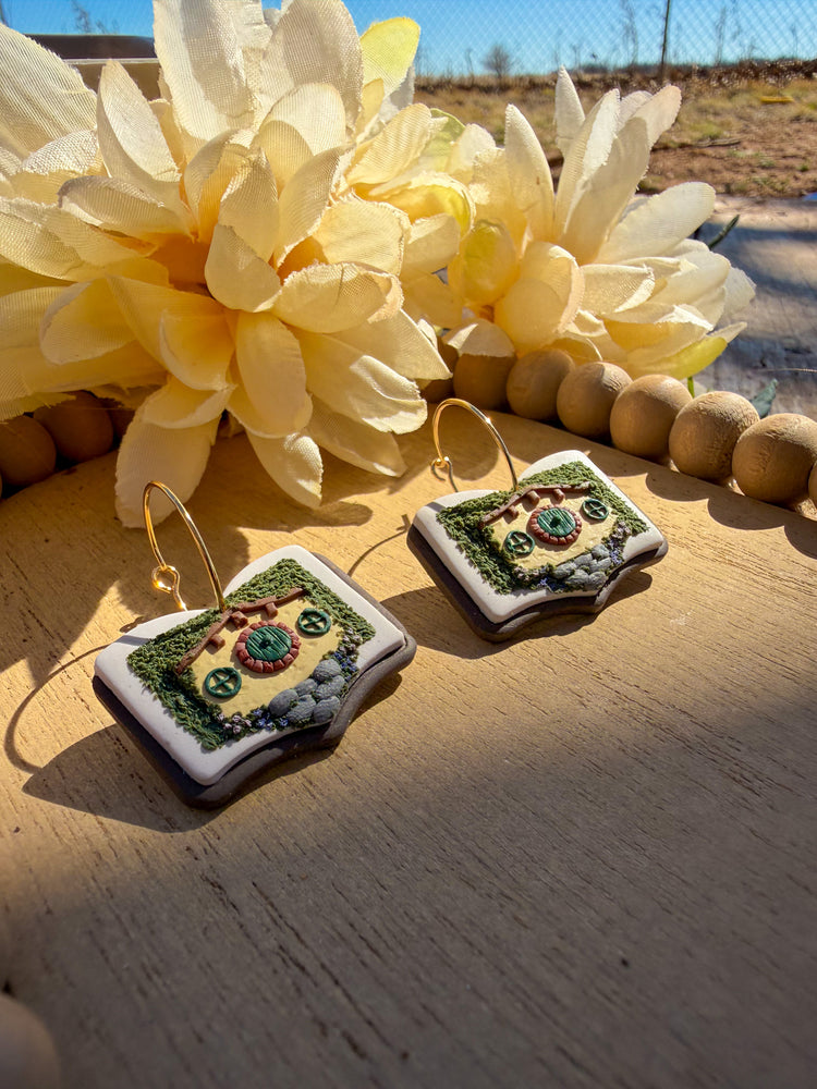 Fantasy Hobbit House Earrings