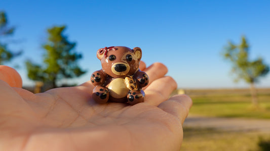 Cozy Cookie Cub Clay Figurine