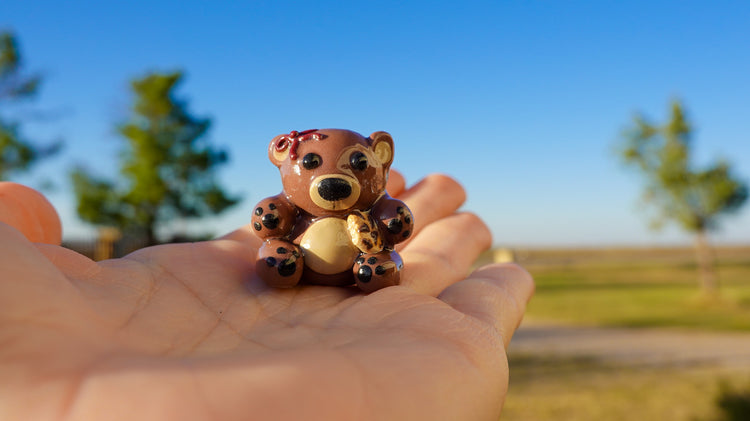 Cozy Cookie Cub Clay Figurine