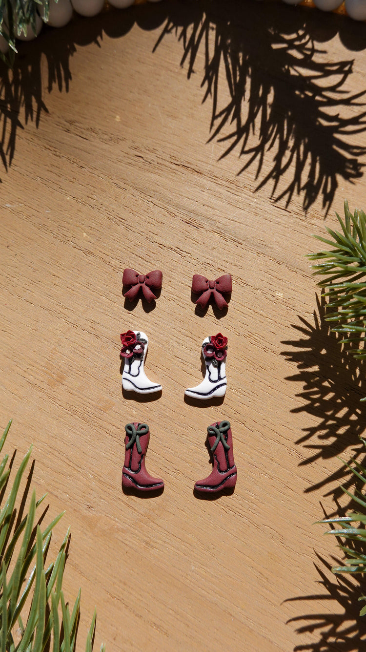 Boots & Bows Earrings