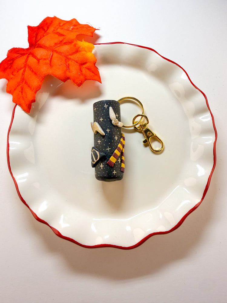 Forestcore & Wizard Chapstick Holder Keychain