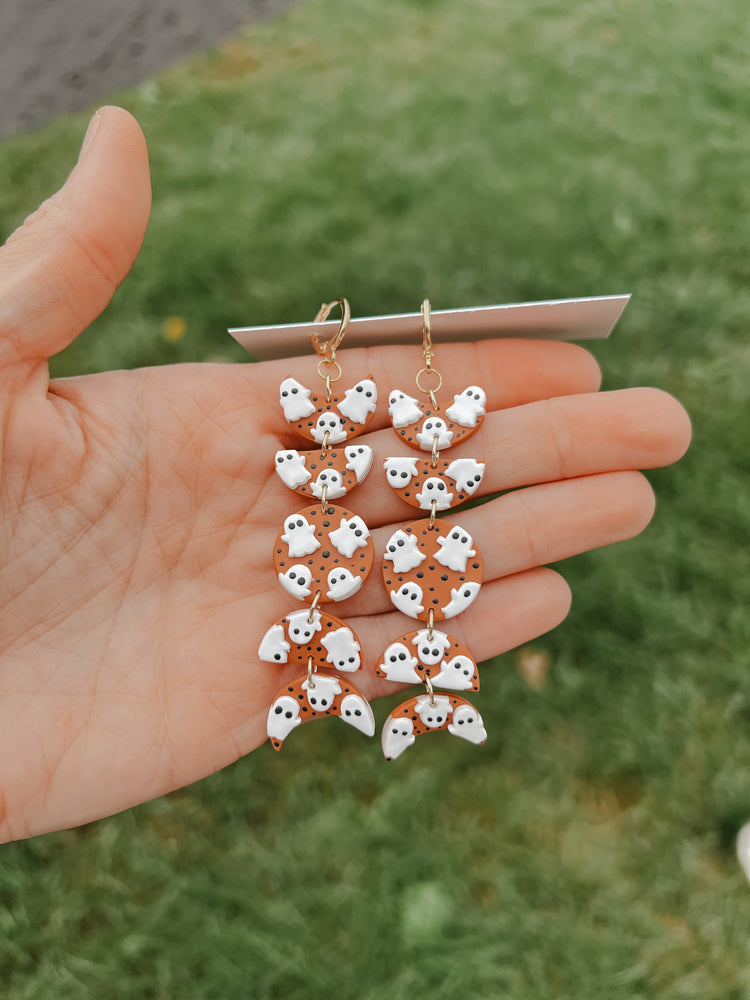 Ghost Moon Phase Earrings