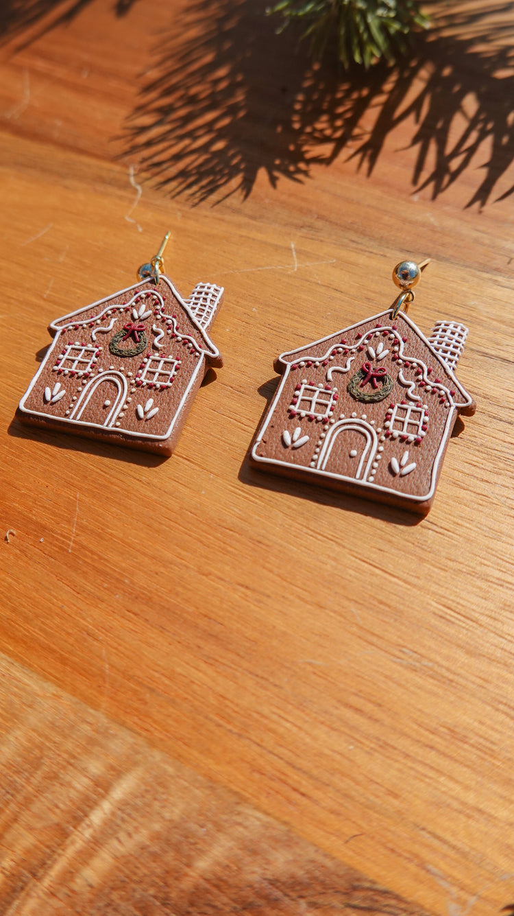 Gingerbread Cottage Earrings