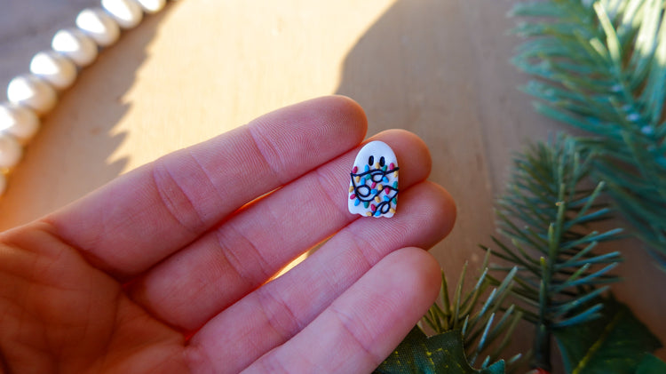 Merry & Bright Ghost Stud Earrings