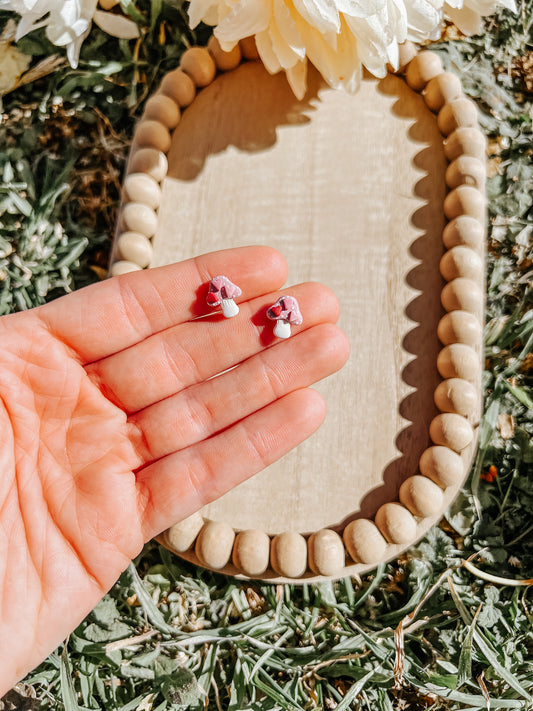 Love Mushroom Stud Earrings