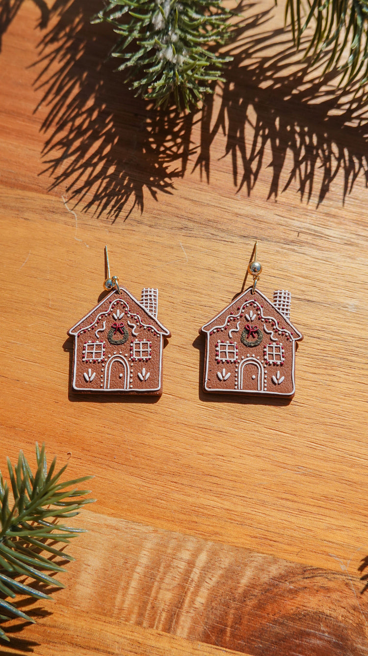 Gingerbread Cottage Earrings
