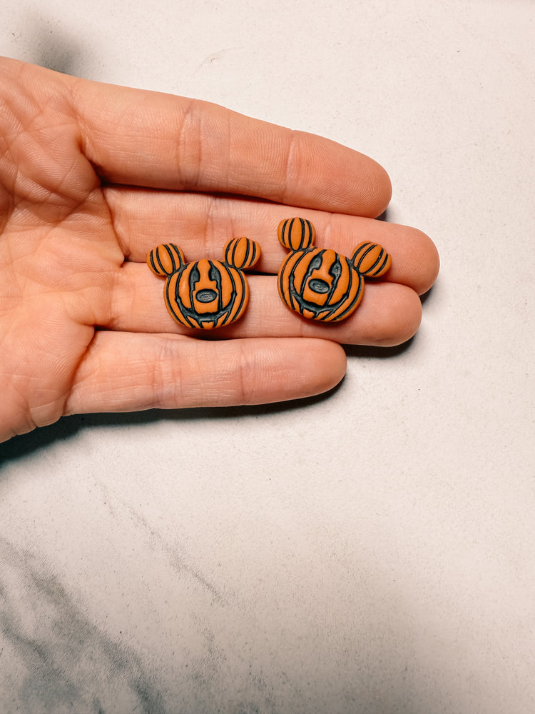 Mouse Pumpkin Earrings