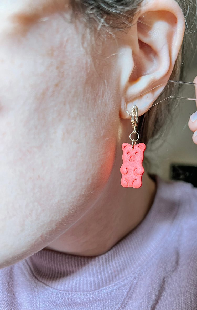 Gummy Bear Huggie Earrings