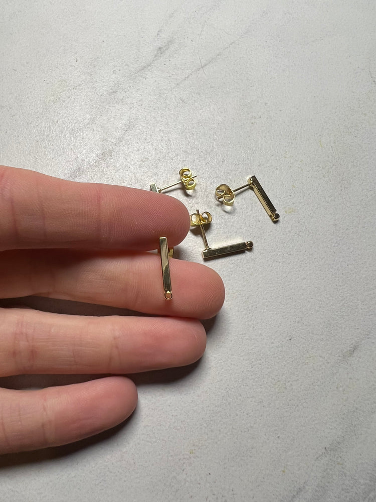 Gold Filled Bar Earring Posts