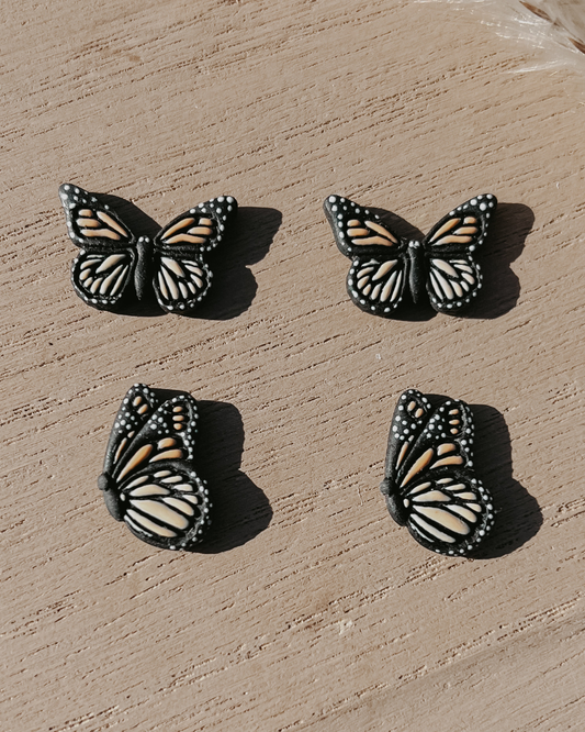 Monarch Butterfly Stud Earrings