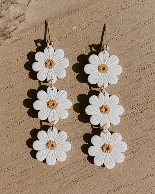 Daisy Tier Dangle Earrings