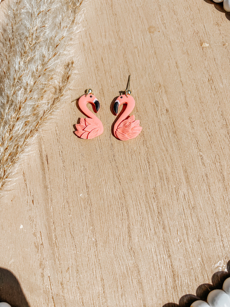 Flamingo Dangle Earrings