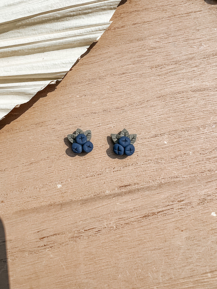 Blueberry Stud Earrings